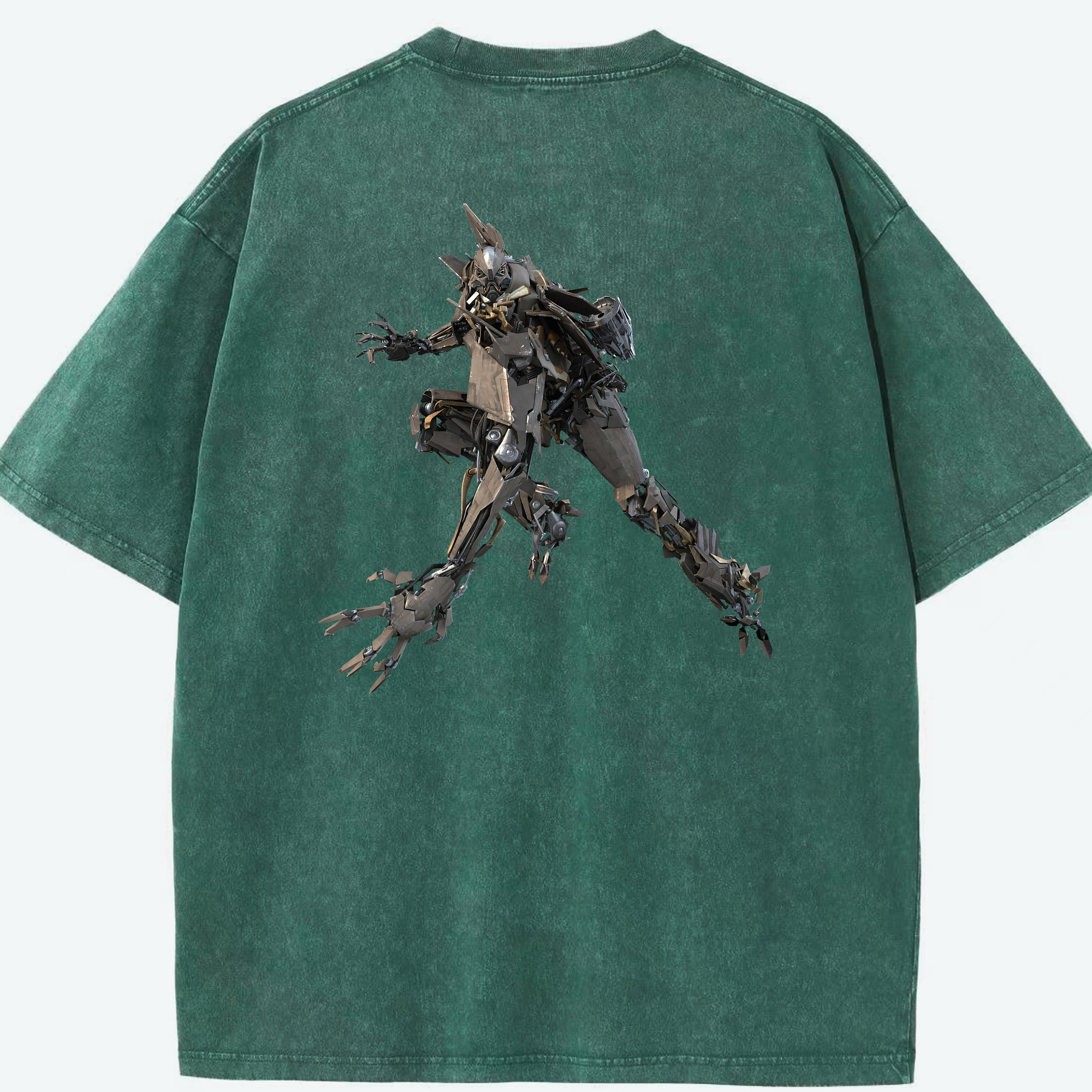 （画像用） Transformers トランスフォーマー 綿100% ヴィンテージ風 半袖Tシャツ（背面プリント）